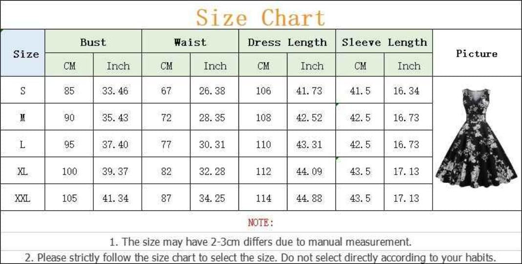 Women Vintage Inspired Floral Swing Dress for Garden Parties
